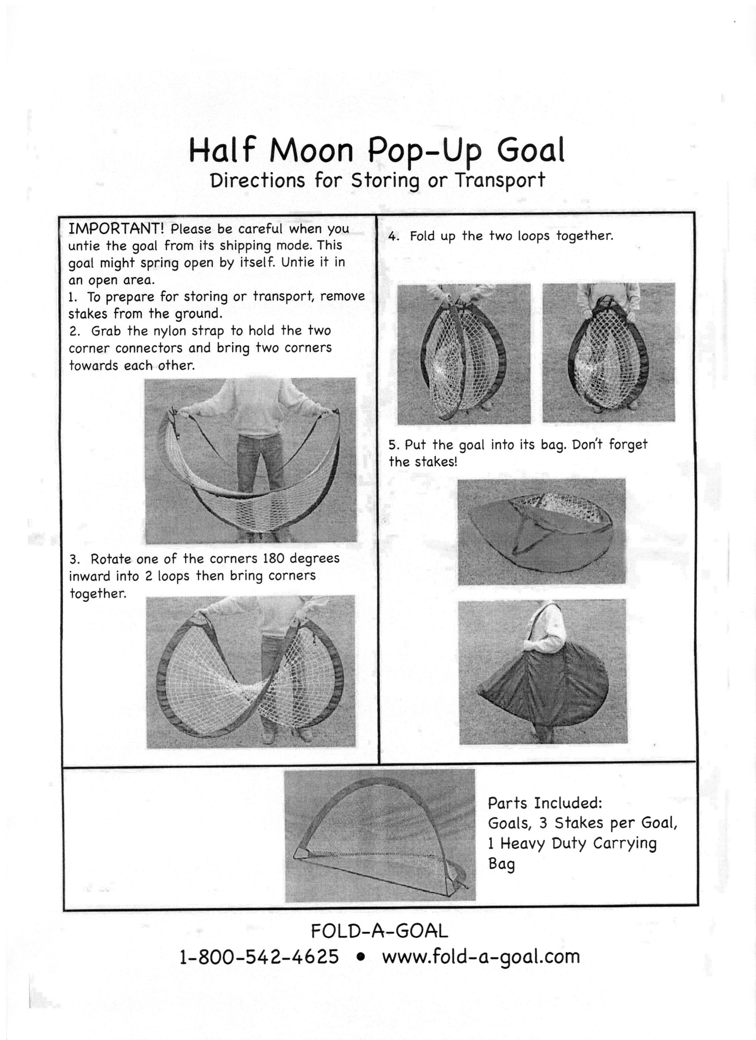 FOLD A GOAL Assembly Instructions